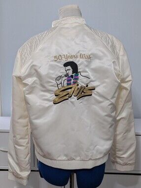 Elvis Presley 50th Anniversary Satin Bomber Jacket - Limited Edition Size M